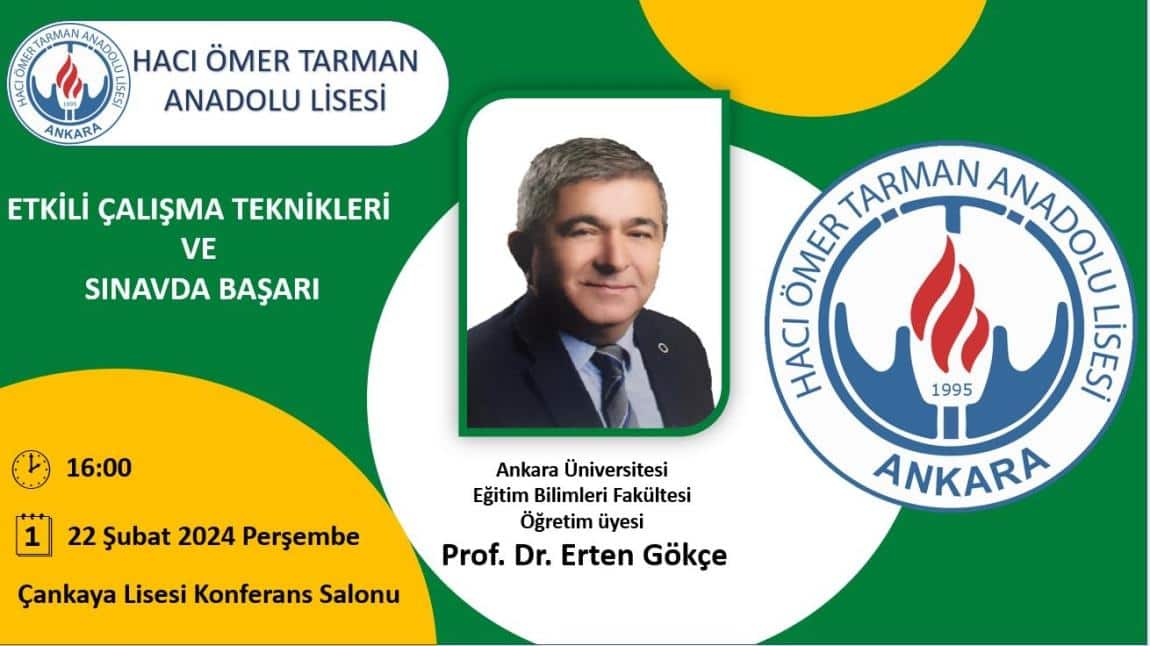 Etkili Çalışma Teknikleri ve Sınavda Başarı Prof. Dr. Erten Gökçe